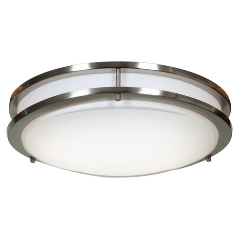 Solero LED Flush Mount in Brushed Steel (18|20465LEDD-BS/ACR)