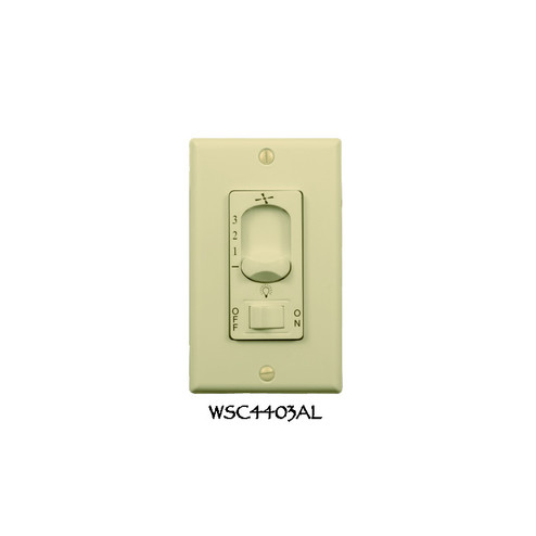 Control Dual Fan Light Wall Control in Almond (334|WSC4403AL)