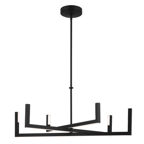 Priam LED Chandelier in Matte Black (12|84328MBK)