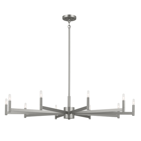 Erzo Ten Light Chandelier in Satin Nickel (12|52613SN)