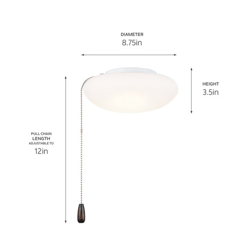 LED Fan Light Kit in White (12|380941)