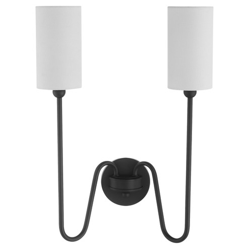 Charlotte Two Light Wall Mount in Matte Black (19|597-2-59)