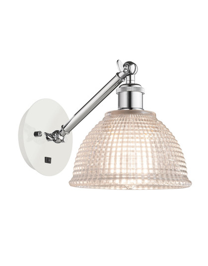 Ballston One Light Wall Sconce in White Polished Chrome (405|317-1W-WPC-G422)