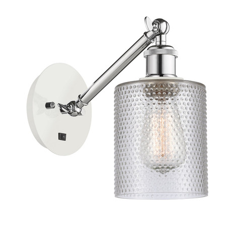 Ballston One Light Wall Sconce in White Polished Chrome (405|317-1W-WPC-G112)