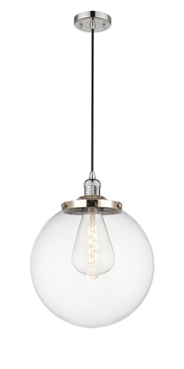 Franklin Restoration One Light Mini Pendant in Polished Nickel (405|201C-PN-G202-14)