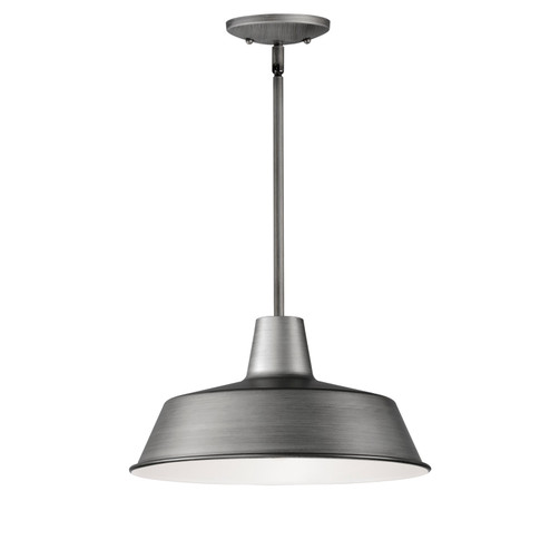 Pier M One Light Pendant in Weathered Zinc (16|35019WZ)