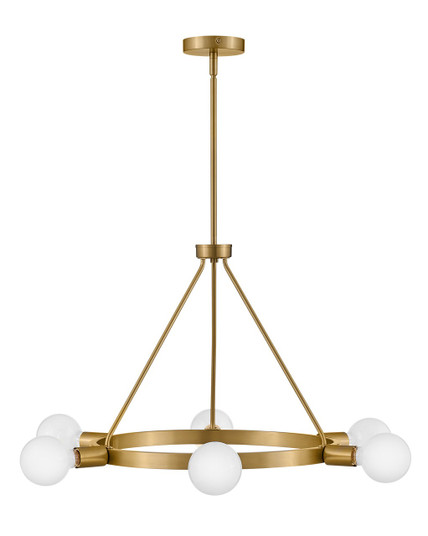 Orla LED Chandelier in Lacquered Brass (531|83616LCB)