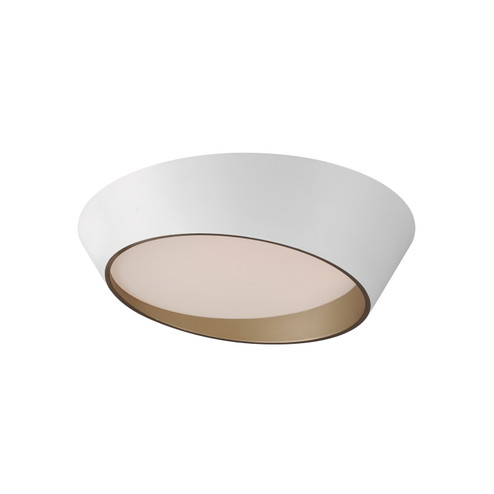 Slant LED Flush Mount in White/Gold (86|E51032-WTGLD)