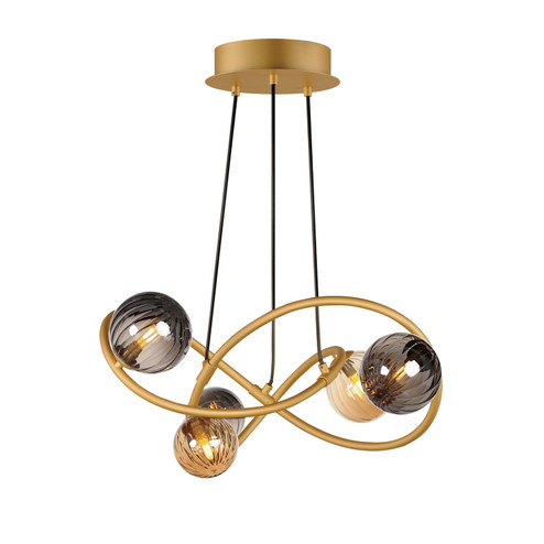 Planetary LED Chandelier in Gold (86|E24185-148GLD)