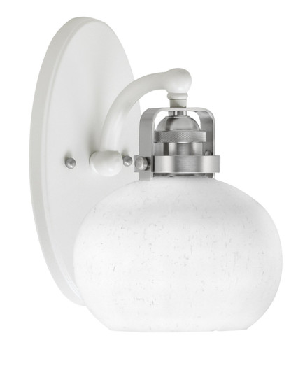 Easton One Light Wall Sconce in White & Brushed Nickel (200|1931-WHBN-212)