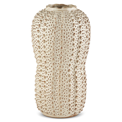 Peanut Vase in Ivory/Brown (142|1200-0744)