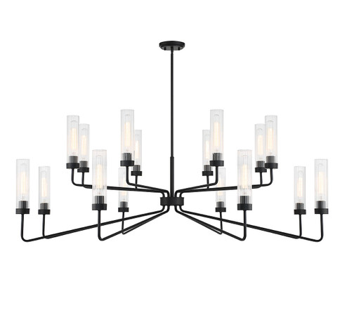 Baker 16 Light Chandelier in Matte Black (51|1-8862-16-89)