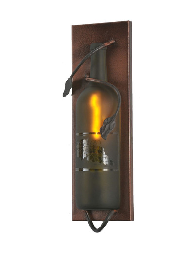 Tuscan Vineyard One Light Wall Sconce in Black Metal (57|99641)