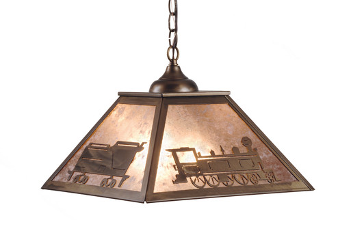 Train Two Light Pendant in Antique Copper (57|98688)