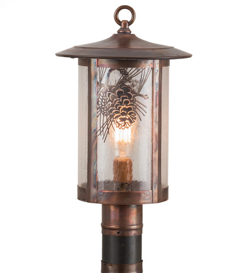 Fulton One Light Post Mount in Vintage Copper (57|90623)