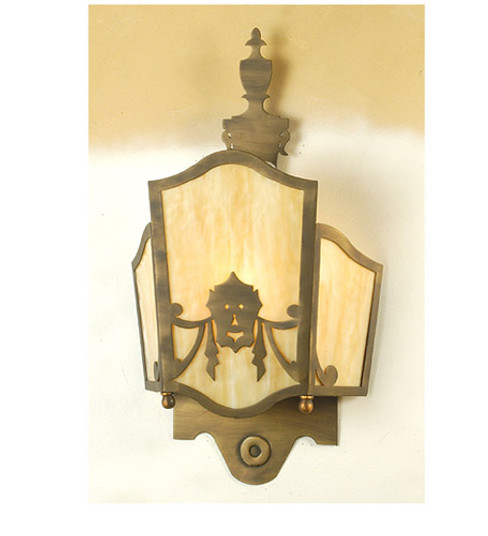 Theatre Mask One Light Wall Sconce in Antique Brass (57|82252)