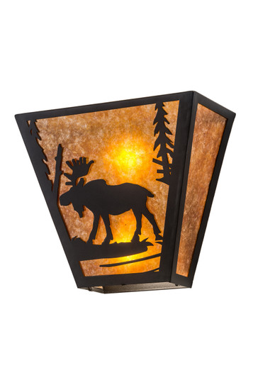 Moose Creek Two Light Wall Sconce in Black Metal (57|81105)