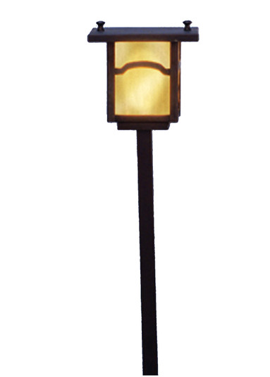 Hyde Park One Light Post Landscape Fixture in Craftsman Brown (57|73545)