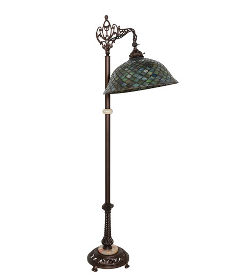 Fishscale One Light Floor Lamp in Antique Copper (57|65838)