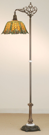Duffner & Kimberly Shell & Diamond One Light Bridge Arm Floor Lamp in Craftsman Brown (57|65830)