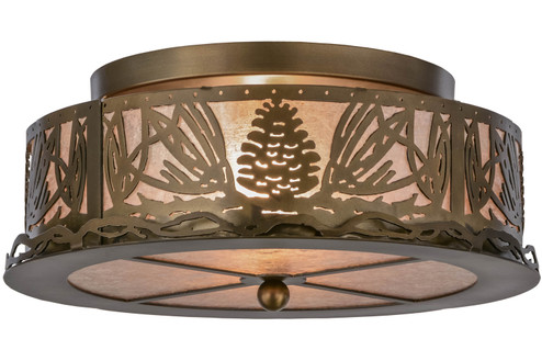 Mountain Pine Two Light Flushmount in Antique Copper (57|65099)