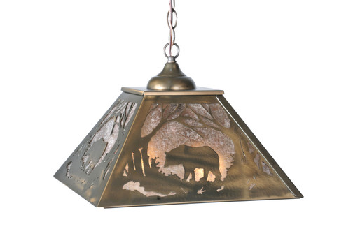 Bear At Dawn Two Light Pendant in Antique Copper (57|51489)