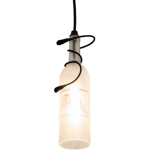 Tuscan Vineyard One Light Mini Pendant in Black Metal (57|49938)