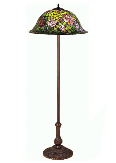 Tiffany Rosebush Three Light Floor Lamp in Purple/Blue Burgundy Pink Purple/Blue (57|30368)