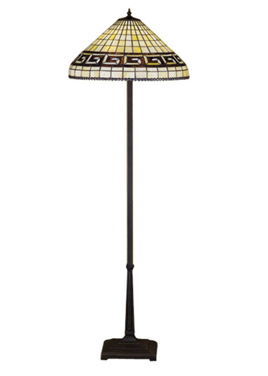 Greek Key Floor Lamp in Craftsman Brown (57|29503)