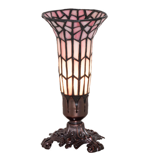 Stained Glass Pond Lily Mini Lamp in Mahogany Bronze (57|27680)