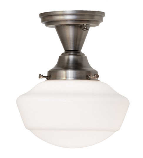 Revival Schoolhouse One Light Semi-Flushmount in Antique Nickel (57|262866)