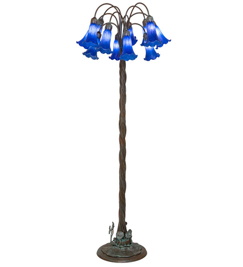 Blue 12 Light Floor Lamp in Bronze (57|262117)