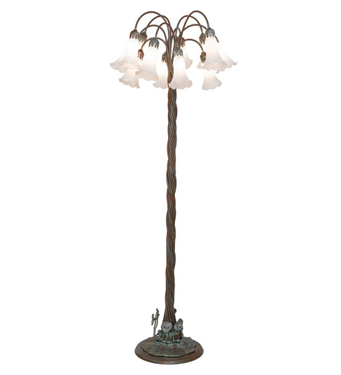 White 12 Light Floor Lamp in Bronze (57|262116)