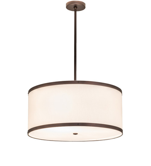 Cilindro Textrene Four Light Pendant in Mahogany Bronze (57|258693)