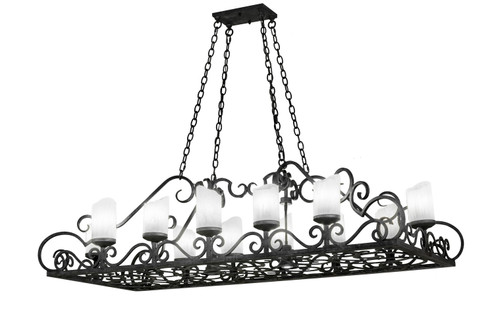 Carlotta LED Chandelier in Black Metal (57|254701)