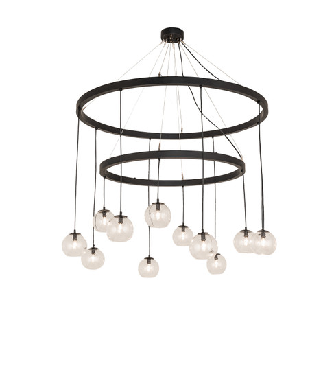 Bola LED Chandelier in Black Metal (57|241019)