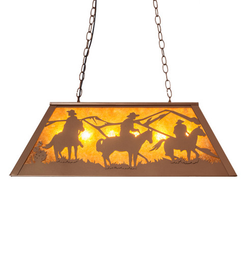 Rustlers Six Light Pendant in Bronze (57|236858)