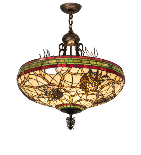 Pinecone Four Light Pendant in Antique Copper (57|233726)