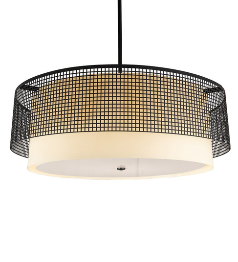 Yardhouse Six Light Pendant in Black Metal (57|232912)