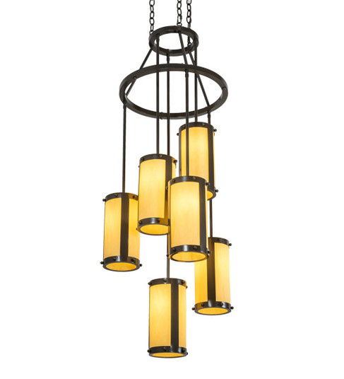 Cartier Six Light Chandelier in Timeless Bronze (57|222213)