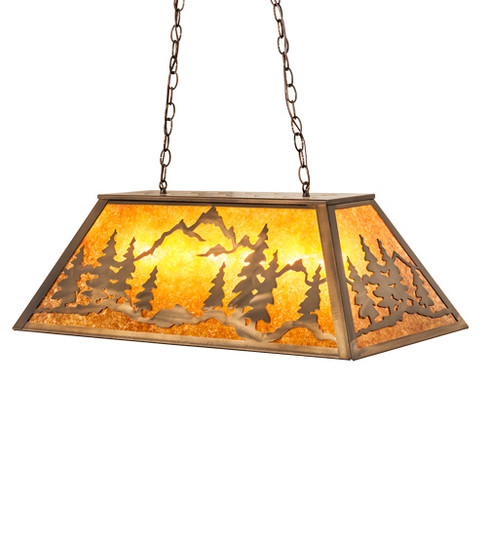 Mountain Range Six Light Pendant in Antique Copper (57|219532)