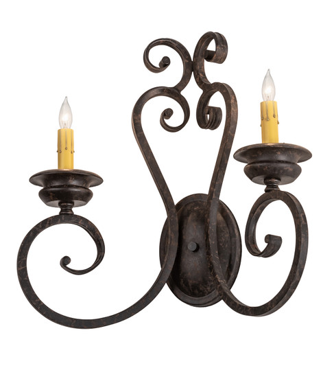 Fernando Two Light Wall Sconce in Wrought Iron (57|211058)