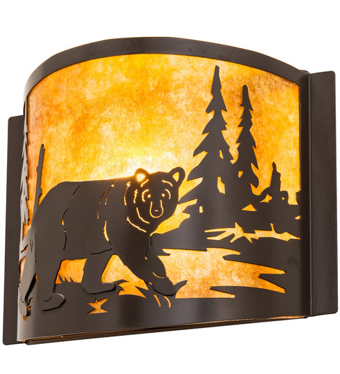 Bear At Lake One Light Wall Sconce in Timeless Bronze (57|204479)