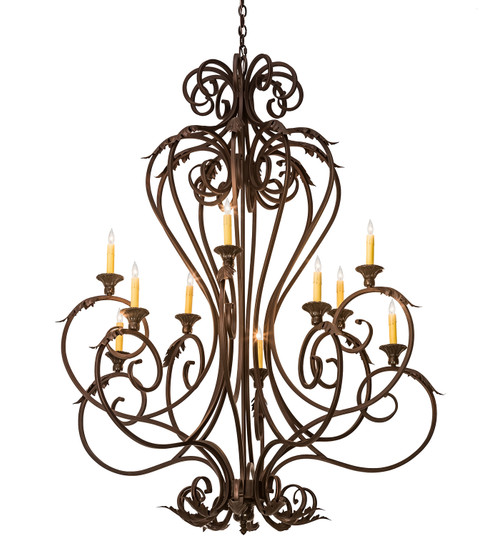 Josephine Ten Light Chandelier in Mahogany Bronze (57|201575)