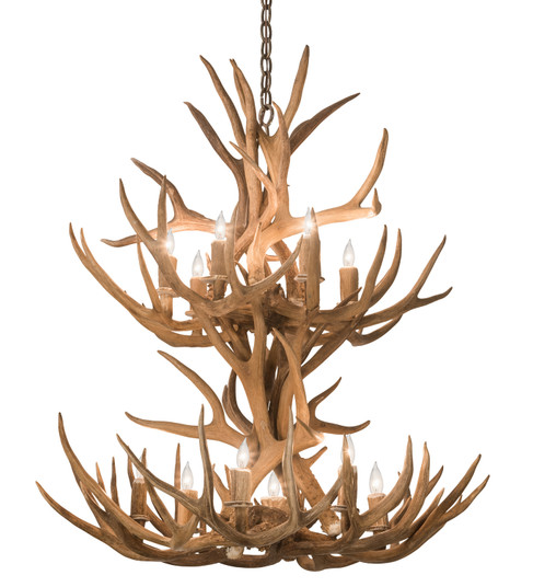 Antlers 12 Light Chandelier in Antique Copper (57|200460)