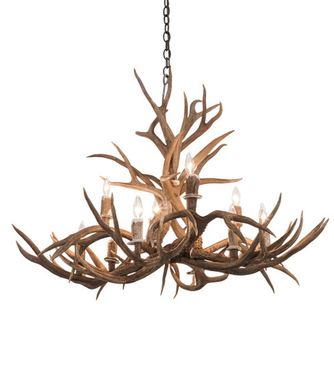 Antlers Ten Light Chandelier in Antique Copper (57|200458)