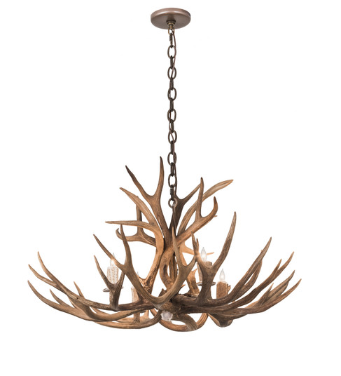 Antlers Four Light Chandelier in Custom,Brass Tint (57|200437)