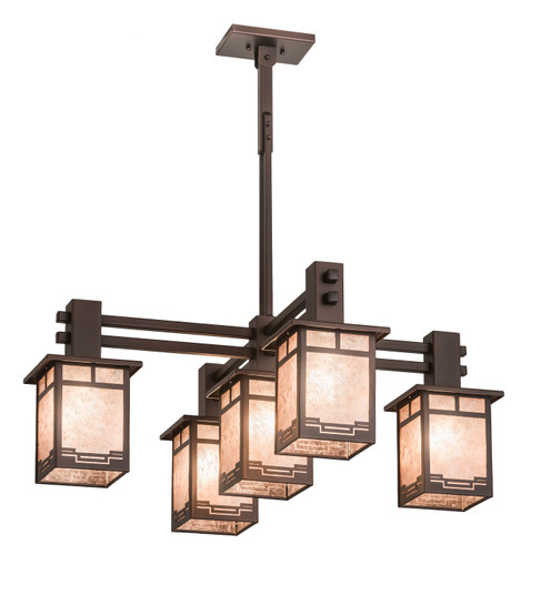 Roylance Five Light Chandelier in Mahogany Bronze (57|196390)