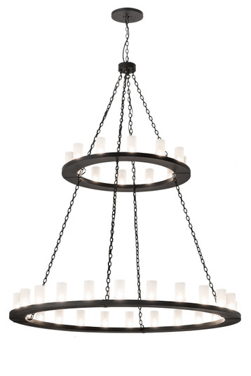 Loxley 36 Light Chandelier in Black Metal (57|196183)