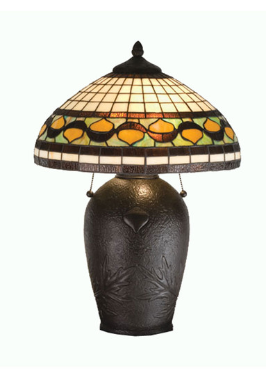 Tiffany Acorn Two Light Table Lamp in Bronze (57|19169)